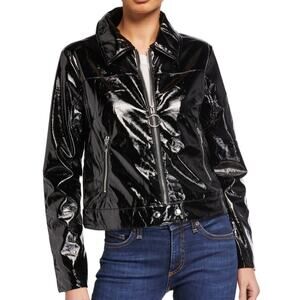 Good American Jacket Patent Faux Leather